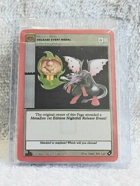 Sealed Mint 2021 Release Event Medal Uncommon Holo Metazoo PROMO Card!!
